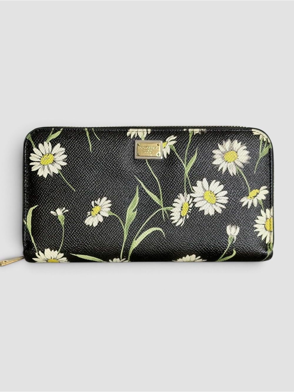 Dolce & Gabbana Floral Print Zip-Around Wallet